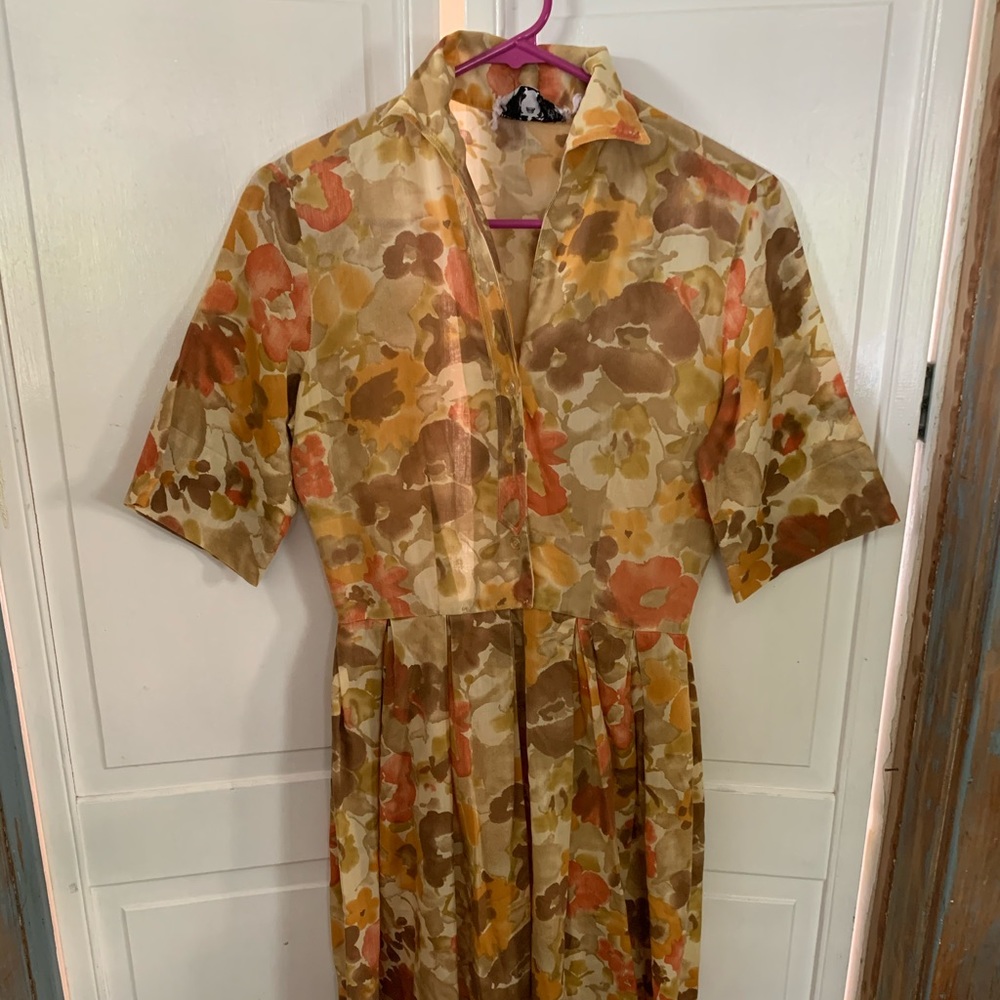 Vintage Floral Fit and Flare